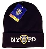 NYPD Navy Winter Hat Beanie Skull Cap Officially Licensed by The New York City Police Department