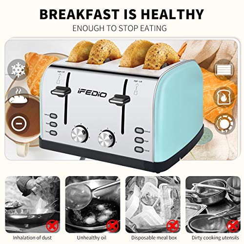 Toaster 4 Slice , Extra Wide Slot Toasters Bagel/Defrost/Cancel