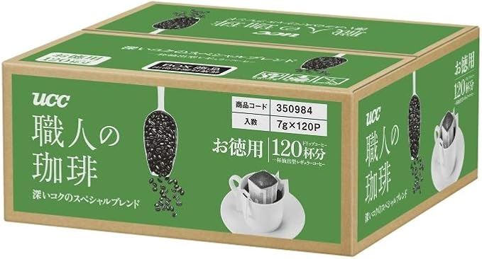 Amazon Amazon Co Jp限定 Ucc 職人の珈琲 ドリップコーヒー 深いコクのスペシャルブレンド 1杯 職人の珈琲 ドリップバッグ 通販