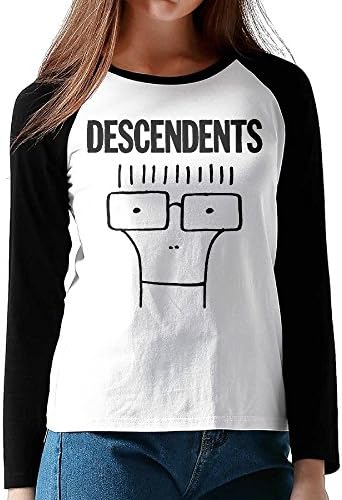 Woman Descendents Classic Milo 3/4 Sleeve Plain Raglan Tee Shirt Baseball Graphic Tops