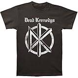 Dead Kennedys Distressed Old English Logo Print Men's Cotton Shirt