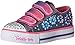 Skechers Kids Girls' Twinkle Toes-Shuffles 10685L Sneaker,Denim/Pink,12 M US Little Kid