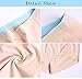 OUENZ Cotton Underwear Women, 5 Pack Seamless Soft Comfortable Breathable Mid Waist Briefs Panties for Women Black