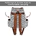 LISH Down the Line Canvas Tennis Racket Backpack - Women's Striped Print Drawstring Racquet Holder Bag
