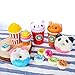 Slow Rising Jumbo SQUISHIES SET PACK of 7 - Cat Bear Donuts, Frappuccino, Popcorn， Ice Cream X2 & Donuts X2, Kawaii Squishy Toys or Stress Relief Toys PLUS BONUS Sticker Come With the Squishy for Gift