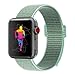 INTENY Sport Band Compatible with Apple Watch 38mm, Soft Lightweight Breathable Nylon Sport Loop, Strap Replacement for iWatch Series 4, Series 3, Series 2, Series 1 (Marine Green, 38mm)