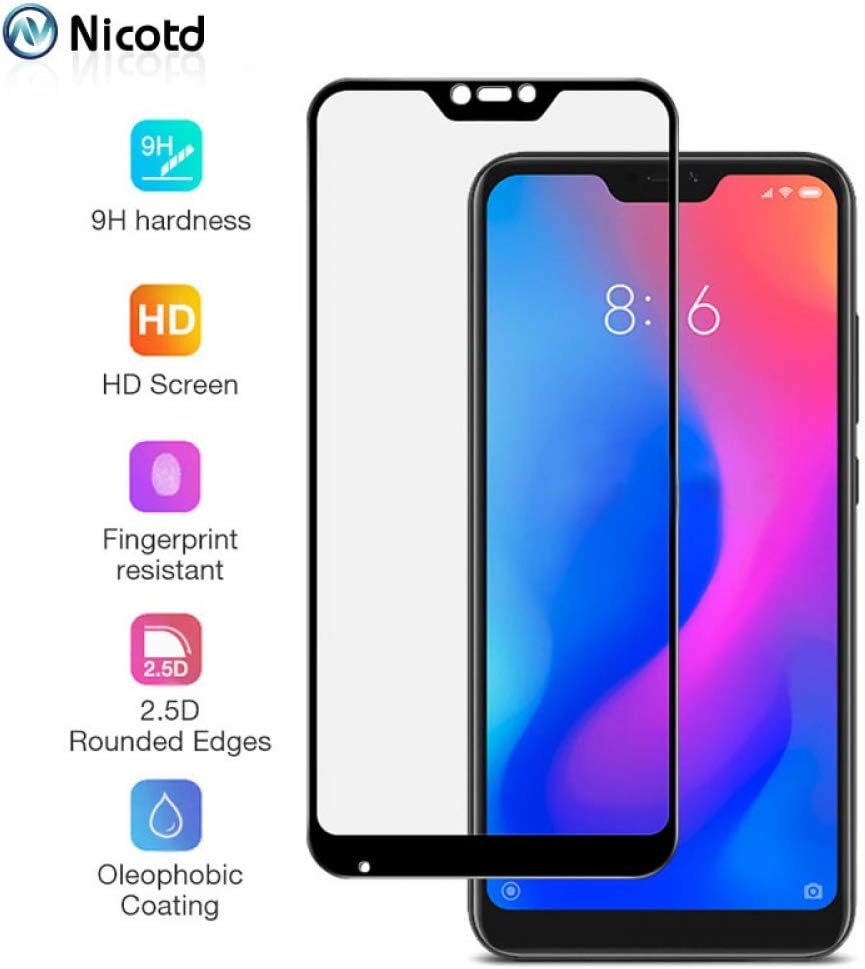 2 Pcs Screen Protector for Xiaomi A2 lite Nicotd Glass Tempered for Xiaomi 5X 6X A1 A2 Redmi 4 pro 3s Note 3 5 Xiomi 8 lite 8se Cover -in Phone Screen Protectors,Black,Xiaomi Mi A1 WTGJZN