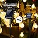 Mpow 2 Pack Globe Solar 30 LED 8 Modes Valentine Decorative String Lights for Outdoor Patio Garden Yard Lawn, Warm White
