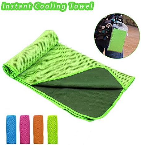 Instant Cooling Towel, Keep Cool and Soft Fabric ,40"x12" Cooling Towel for Sports,Yoga,Camping,Travel,Golf,Workout,Fitness,Gym