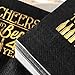 Crisky Cheers to 40 Years 40th Birthday Napkins Black and Gold 40th Brithday Decorations Birthday Party Supplies Beverages Napkins 50 PCS, 3-Ply