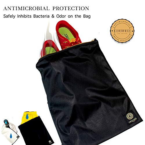 Gym Clothes Bag Antimicrobial Waterproof Sport Sack Inhibits Bacteria