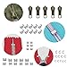 YaHoGa 148 PCS Zipper Repair Kit Zipper Replacement for Bags, Jackets, Tents, Luggage, Sleeping Bag, with Plier and Pulls