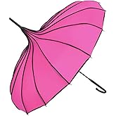 TopTie Pagoda Umbrella Parasol Bridal Wedding Umbrellas Sunproof Windproof