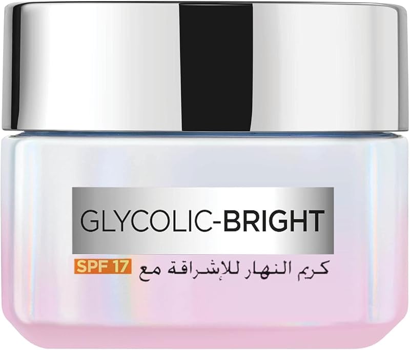 L'Oreal Paris Glycolic Bright Day Cream SPF 17, 50ml - Skin Brightening, Spot