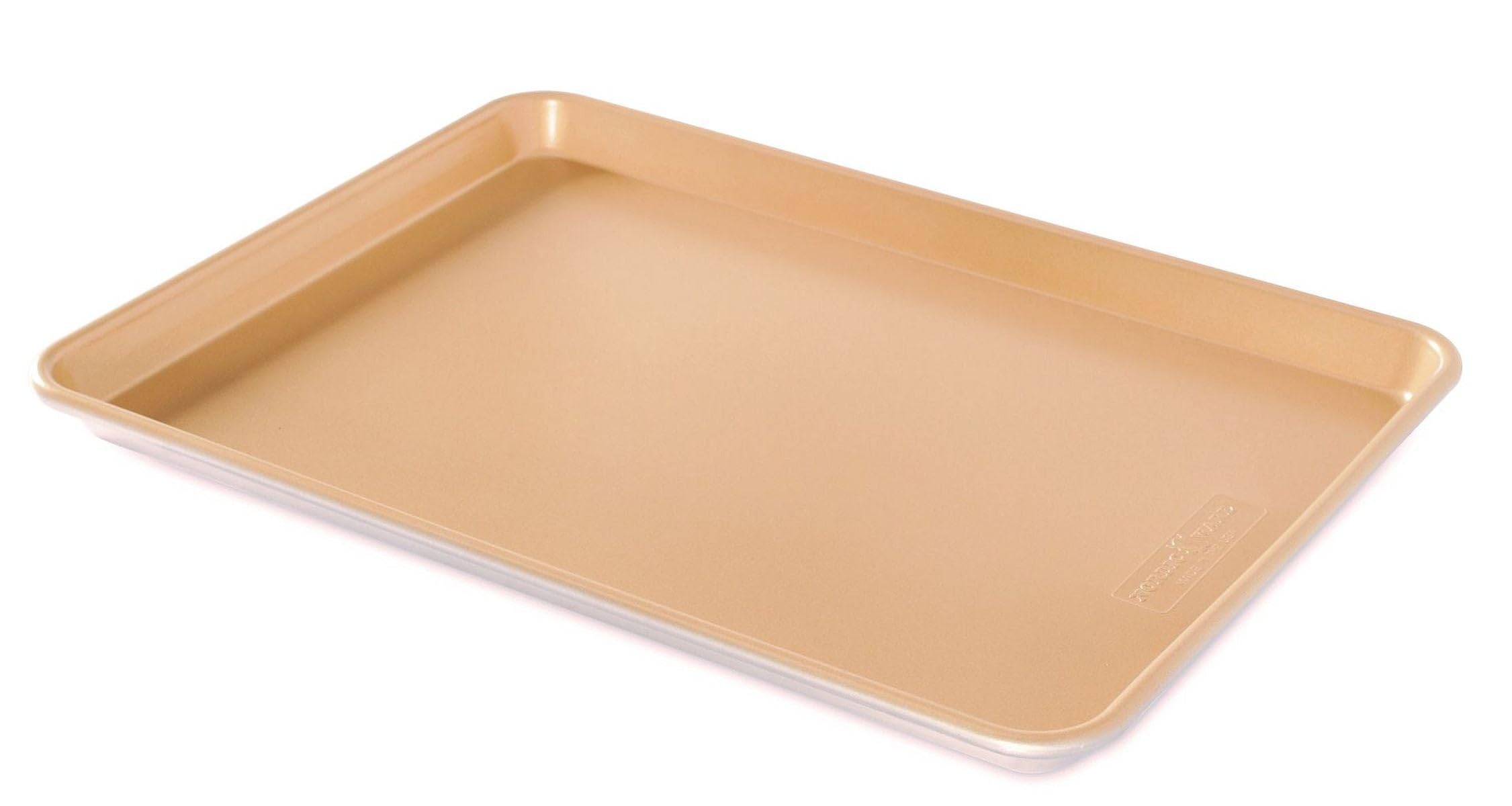 Nordic Ware Naturals Non-Stick Baker's Half Sheet Pan, Aluminium Baking Sheet with Superior Heat Conductivity, Premium Bakeware Made in the USA, Gold