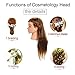 Mannequin Head, MYSWEETY 20'' inch Long Hair Mannequin Head Hair Styling Training Head Manikin Cosmetology Doll Head with Clamp and Accessories