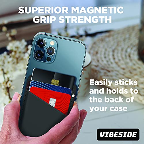 VIBESIDE Magsafe Wallet Compatible with iPhone 14 & iPhone 13 Pro Max