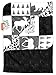 Dear Baby Gear Bears Deluxe Baby Blanket - Reversible, Milestone & Newborn Gifts for Girls and Boys - Plaid,Bears, Moose, Mountains, Woodgrain Faux Quilt - Black Woodgrain- 40