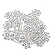 Rbenxia Bridal Wedding Crystal Hair Pins Bridal Prom Clips Pack of 20pcs White