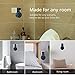 H.VIEW Echo Dot Wall Mount Holder Stand for 2nd Generation,Full Protection Shelf,A Space-Saving Solution for Your Smart Home Speakers, Hide Wires,Build-in Cable Management -Black