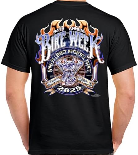 Amazon.com: Official Black Bike Week T-Shirt T-Shirt : Clothing