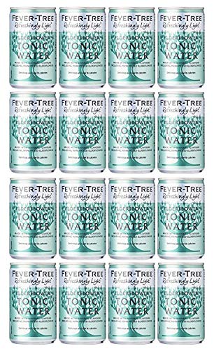 Fever-Tree Refreshingly Light Elderflower Tonic Water 16 x 150 ml (Pack of 2 Total 16 Cans)