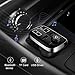 (New Version) Bluetooth FM Transmitter, GRDE Wireless Car Radio Adapter FM Radio Receiver Car Kit with Dual USB Car Charger, TF Card Slot and Large LED Display