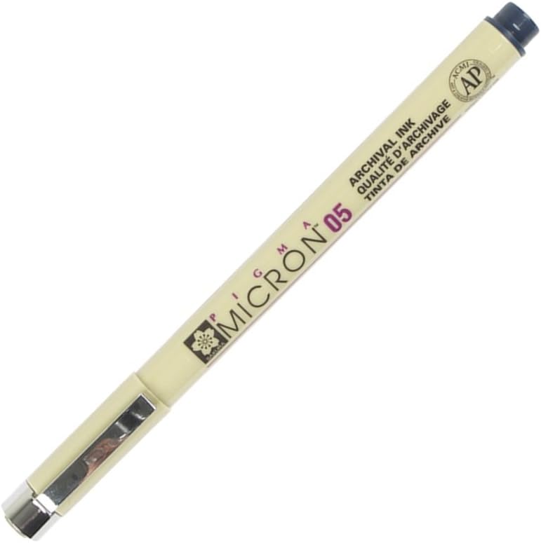 Pigma Micron Pen 05 .45mm Open Stock-Blue Black 12 PK