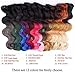 Creamily Natural Black to Mixed Olives to Peacock Green 3-tone Ombre Color Wavy Clip in Hair Extensions 8 Pieces 18