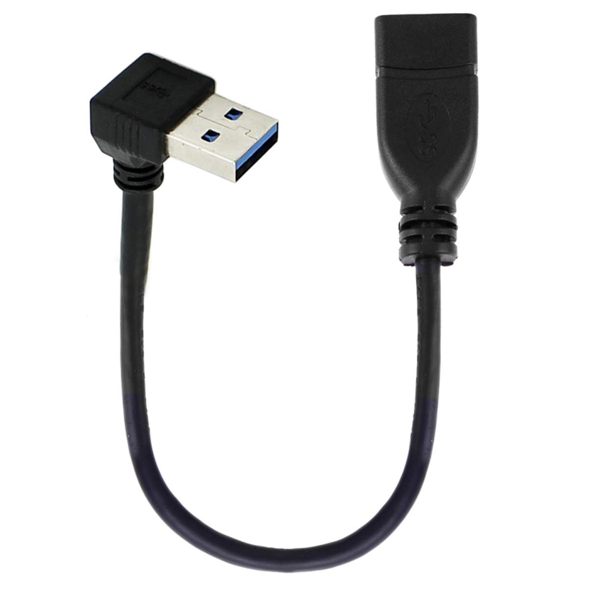 cablecc USB 3.0 Type-A Male to USB 3.0 Type-A Female Extension Cable Up Angled