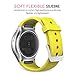 Gear S2 Watch Band, MoKo Soft Silicone Replacement Sport Band for Samsung Gear S2 (SM-R720 / SM-R730 ONLY) Smart Watch, NOT FIT S2 Classic Watch (SM-R732 & SM-R735), NOT FIT Gear Fit2 Watch, YELLOW