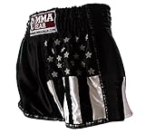 World MMA Gear Black Muay Thai Shorts Handmade