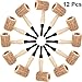 Syhood 12 Pieces Wooden Corn Cob Pipe Mini Fake Prop Pipe Halloween Corncob Pipe for Cosplay Party Favors