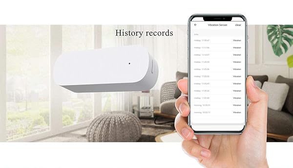 SKTE Tuya Smart Wireless Vibration Sensor Zigbee Universal Smart Alarm fr Tren Und Windows Tr Und Fenster Verschiebung Gebrochen Alarm Home Security Anti Theft System