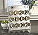 Kamenstein Magnetic 12-Tin Spice Rack with Free Spice Refills for 5 Years