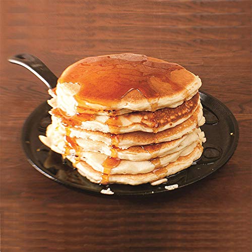 Kookantage Cast Iron Round Griddle 10.5" Pan - Pre-Seasoned Skillet with Handle Grip Grill or BBQ Hot Plate Pans - Thumbnail 4