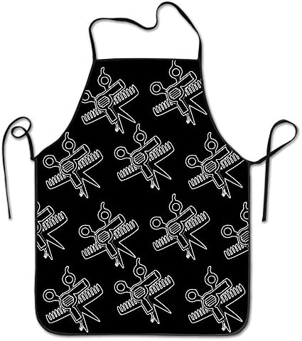 Hair Scissor And Comb Bib Apron Adult Women Unisex Durable Comfortable Washable For Cooking Baking Kitchen Restaurant