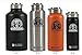 Smoky Mountain Growlers Stainless Steel Water Bottle Growler All-in-One 64 ounce (Orange)