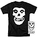 Popfunk Misfits Fiend Skull Logo T Shirt and Exclusive Stickers (X-Large)