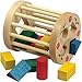 Shape Sorter Round Cage with 3 Each of 4 Colored Shapes- Made in USA