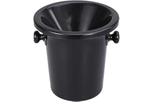 Wine Spittoons with Double Ears Insulated Ice Bucket Plastic Wine Tasting Spittoon Round Bucket Wine Tasting Accessories Blac
