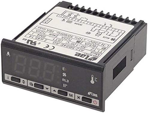 LAE ELETTRONICA AT2-5BS4E-AG Electronic Regulator 230V AC for NTC/PTC -50 to +150°C Dimensions 71x29mm Display 3-Digit NTC/PTC DI 3