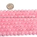 SHG Gemstone Agate Beads for Jewerly Making Beads Strand 15 inches Jewelry Making Beads Spacer Beads (8mm Rose Jad Agate)
