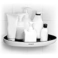 Corner Shower Caddy Shelf, Wall Mount, Strong Adhesive, No Drilling, White/Black