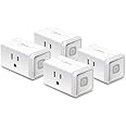 Kasa Smart Plug HS103P4, Smart Home Wi-Fi Outlet Works with Alexa, Echo, Google Home & IFTTT, No Hub Required, Remote Control