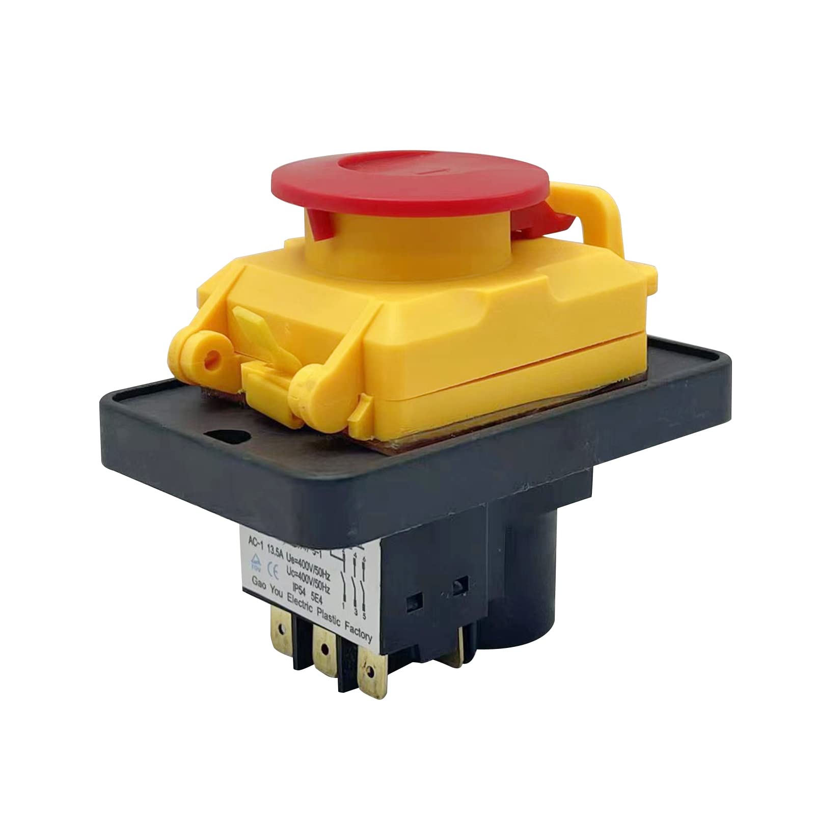 Waterproof Magnetic Push Button Switch for KJD18,Electrical Equipment Power Switches 380-400V 50Hz 16A 7 Pin Electromagnetic Button PVC Push Button Switches For Various Applications Power Switches