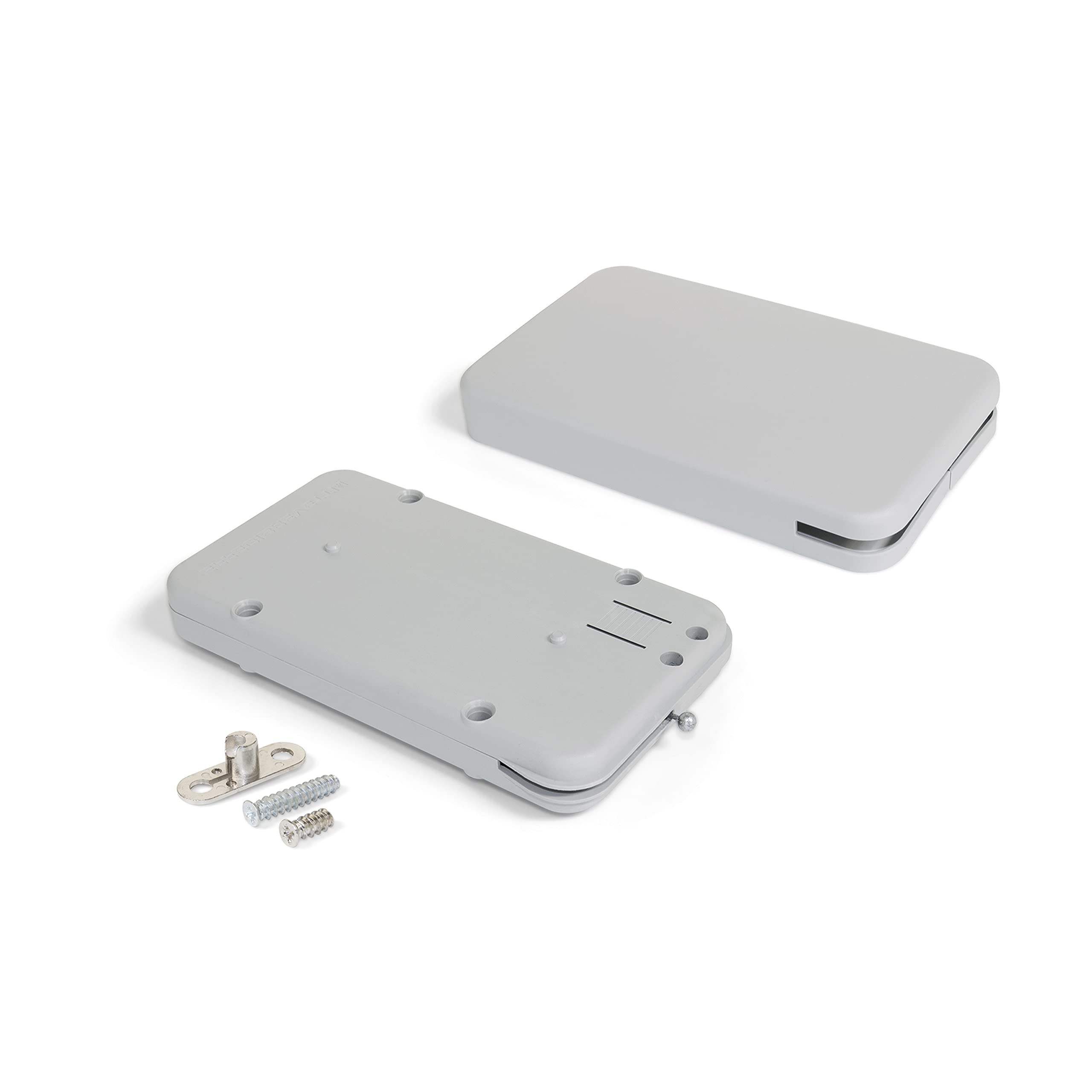 Emuca - Mechanism for Swing Doors Miniwinch with Cover, 10 kg (22lbs), Steel and Plastic, Grey