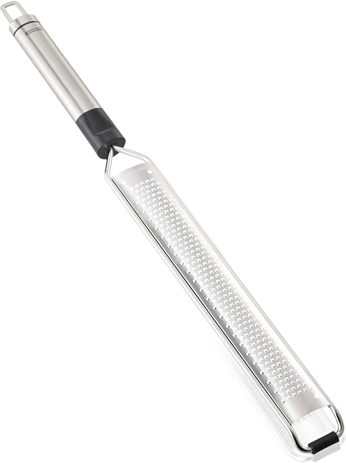 Leifheit Proline Micro Cut Fine Grater, Stainless Steel, Kitchen Grater Fine, Micro Grater Stainless Steel, Grating Hard Cheese, Nutmeg, Citrus Zest, Ginger or Garlic, Kitchen