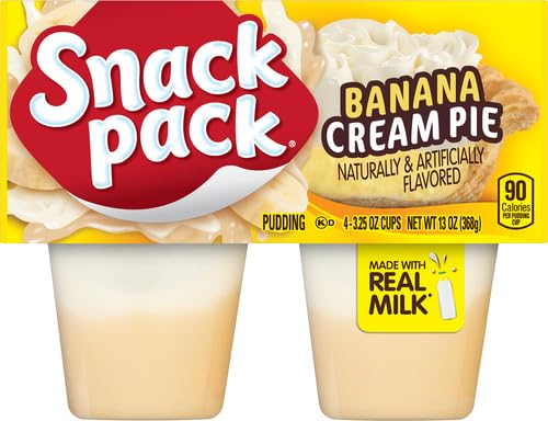 SNACK PACK BANANA CREAM PIE PUDDING 4 PK