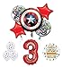 Mayflower Products The Ultimate Avengers Super Hero 3rd Birthday Party Supplies and Balloon Decorations